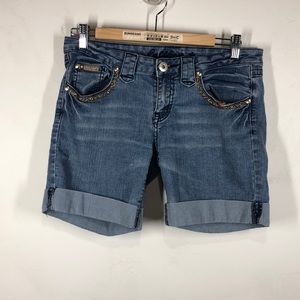 Bubblegum rainbow embroidered shorts size 9/10